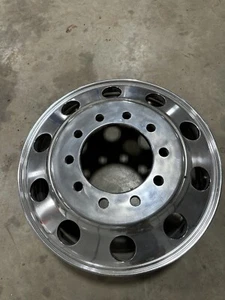 24.5 x 8.25 Alcoa 10 Lug 285mm Hub Pilot Tractor Trailer Wheel - Picture 1 of 10