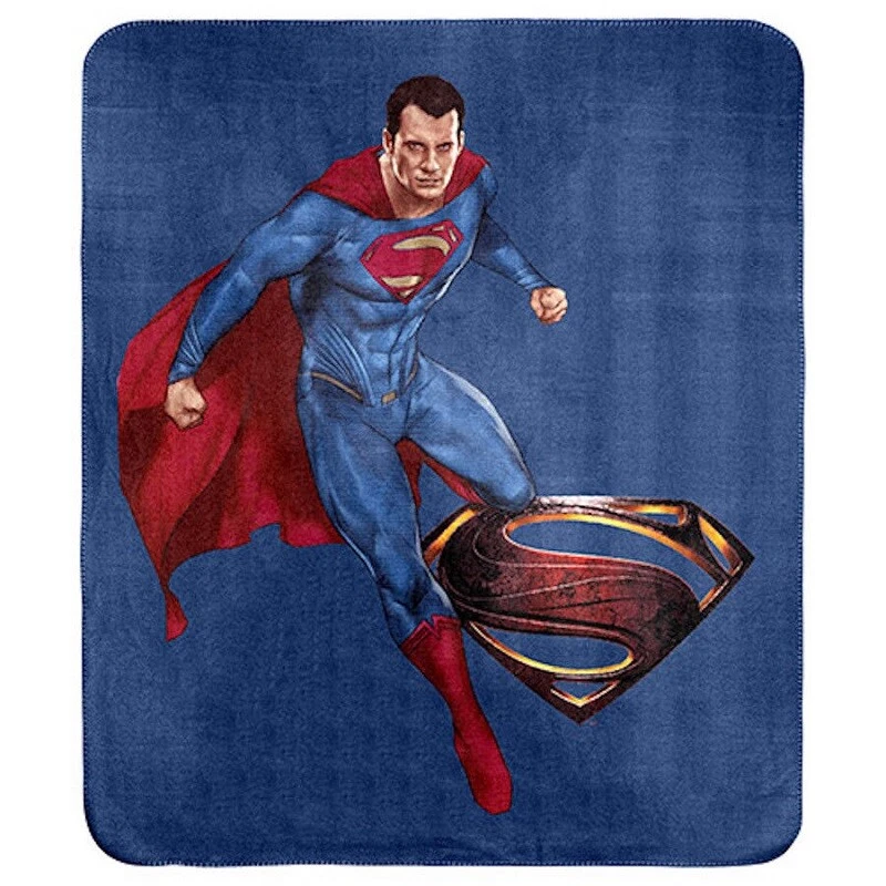 Superman DC Justice League Throw Blanket Rug - Officially Licensed - 150x130cm - Image 1 of 1