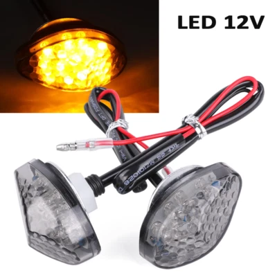 Indicador de flash de luz de señal de giro LED frontal para HONDA CBR 600F/F3/F4/F4I Foto 1 de 4