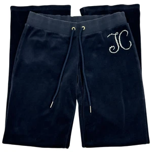Juicy Couture Velour Jogger Trainingshose Damen XS X-Small Samt Blau - Bild 1 von 10