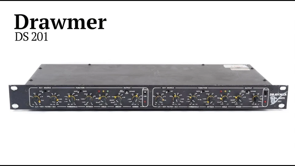 Drawmer DS-201 2-Channel Noise Gate Stereo Dynamics Processing Good - Image 1 of 1