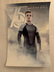 THE HUNGER GAMES PEETA MELLARK 75th Quarter Quell Poster Josh Hutcherson 19"x13" - Picture 1 of 11