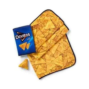 New Officially Licensed Cool Ranch Doritos Pouch, Plush Chip & Throw Blanket Set - Picture 1 of 21
