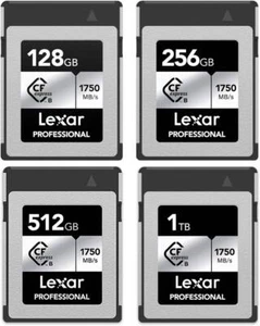 Lexar CF Professional CFexpress Type B Card SILVER Series 128GB 256GB 512GB 1TB - Picture 1 of 9