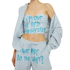 Guess Young Contemporary Korsett gestreifte Bluse S - Bild 1 von 4