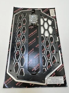 Modquad 28-60056 2-Panel Front Grill Black/Silver W/Light Mount - Picture 1 of 2