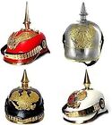 4 German PICKELHAUBE Helmet Collections Red, White, Black & Silver Imperial