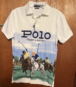 Ralph Lauren Polo Stampede Polo Player Equestrian Horseman Stadium Polo Shirt - Picture 1 of 4