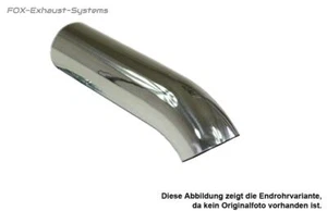 Edelstahl Anschweißendrohr Ø 76mm rund L: 250mm Dieseloptik 45° Typ 28 - Bild 1 von 1