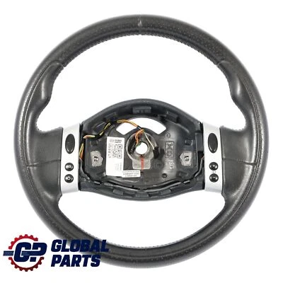 Mini Cooper R50 R52 2 Speichen Schwarzes Leder Lenkrad Multifunktional - Bild 1 von 4