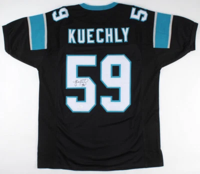 Luke Kuechly Signed Carolina Panthers Jersey (JSA COA) 6xPro Bowl Linebacker - Image 1 of 4