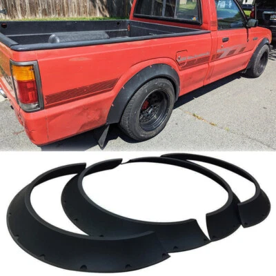 Fender Flares For Mazda B2200 B2300 B2500 CONCAVE Wide Body Kit Extension 3.5" - Image 1 of 4