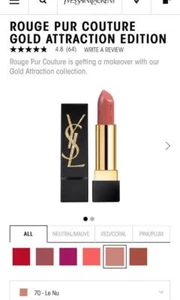 YSL Yves Saint Laurent Rouge Pur Couture Lipstick in shade 70 Le Nu - Picture 1 of 1