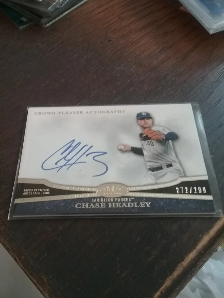 Chase Headley SP Auto 272 из 299 2013 Tier 1 без CPA CH 1 San Diego Padres - Изображение 1 из 2