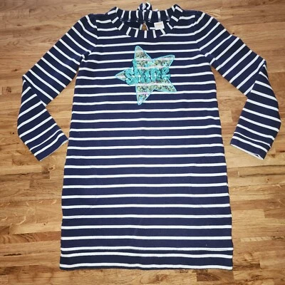 Gymboree Sz  12  Stripe Dress Girls  Sequen Shine star Vintage 2016 - Image 1 of 4