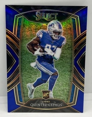 2020 Panini Select QUINTEZ CEPHUS Rookie Blue Parallel #’d 17/75 Club Level RC - Image 1 of 2