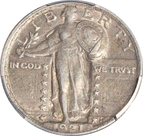 1921 XF45 Standing Liberty Quarter, PCGS 45405919 Cover