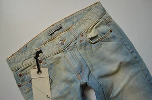 *469 NEU DRYKORN Damen Hüft Jeans Hose STYLE DETAIL W28 L34 hellblau - Picture 1 of 4