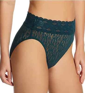WACOAL BEST SELLER 870305 HALO ENCAJE CORTE ALTO CALZONCILLO ~ MAR OSCURO ~ NUEVO CON ETIQUETAS $16 - Imagen 1 de 6