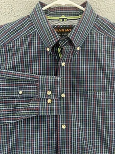 ARIAT PRO SERIES langärmliges Herrenhemd XL mehrfarbig Fensterscheibe kariert Knopfleiste - Bild 1 von 18