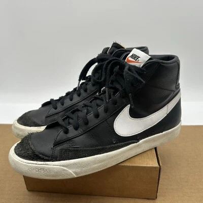 Nike Blazer '77 Vintage Mid Black Sail Leather Shoes BQ6806-002 Men’s Size 10.5 - Image 1 of 4
