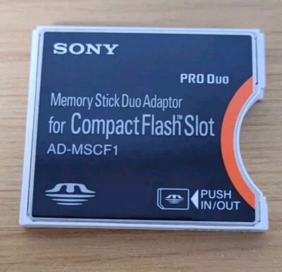 Sony AD-MSCF1 Memory Stick Duo Adapter for Compact Flash - Image 1 of 4