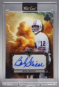 Bob Griese 1/1 2024 Comodín 7 Tachuelas Automático Lámina Dorada Miami Dolphins Salón de la fama - Imagen 1 de 2