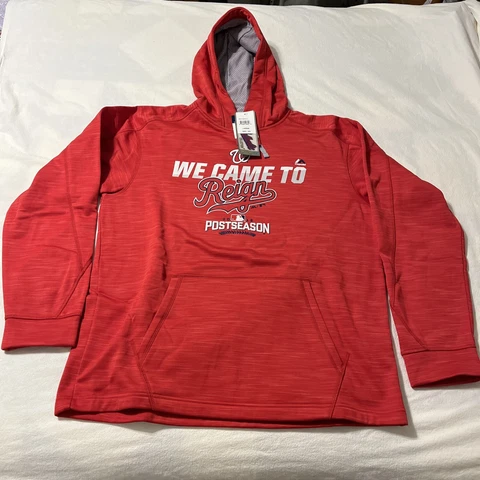 Red Hoodie Washington Nationals 2016 Postseason We Came to Reign Size Large, L Cover