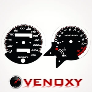 Honda CB 500 KM/H Aftermarket Instrument Cluster Black Gauge Faces - Picture 1 of 1