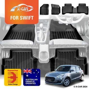 3D All-Weather Floor Mats for Suzuki Swift Auto 17-24 Heavy Duty Car Floor Liner - Picture 1 of 12