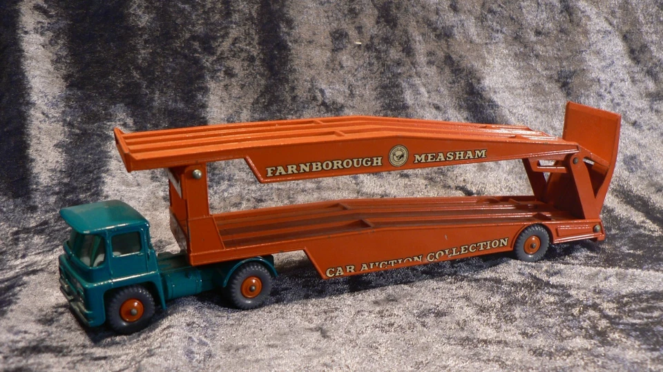 AUTOTRANSPORTER, MATCHBOX MAJOR - PACK / KING SIZE, GUY WARRIOR, orange-grün - Bild 1 von 4