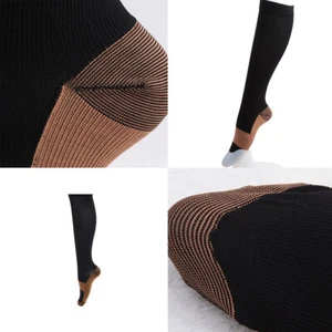 US 6 Pairs Compression Socks Hg Knee High Copper Mens / Womens S-XXL USA - Picture 1 of 27