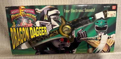 RARO 1993 FUNCIONANDO - DAGA DRAGÓN De colección Mighty Morphin Power Rangers Difícil de encontrar Foto 1 de 4