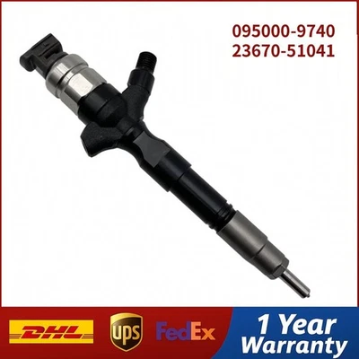 Inyector de combustible diésel 095000-9740 23670-51041 para TOYOTA LAND CRUISER 1VD-FTV Foto 1 de 4