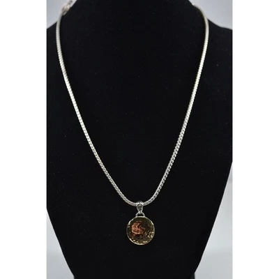 John Hardy NZ7158 Dot Silver and Gold Necklace Jewelry — 第 1/4 张图片