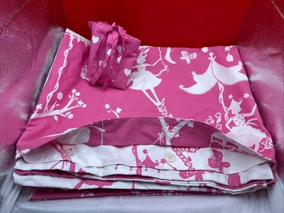 Funda nórdica Pottery Barn Kids Chinoiserie percal/una decorativa farsa rosa doble Foto 1 de 4