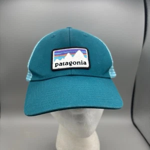 Patagonia Trucker Hat Cap Adjustable Teal - Picture 1 of 6