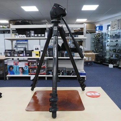 Used Manfrotto 190CX3 + 701RC2 Video Head - 12 Months Warranty - Image 1 of 3