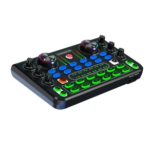 Audio Mixer Stereo Mixer Portable Professional DJ Mixer Voice Changer for - Picture 1 of 7