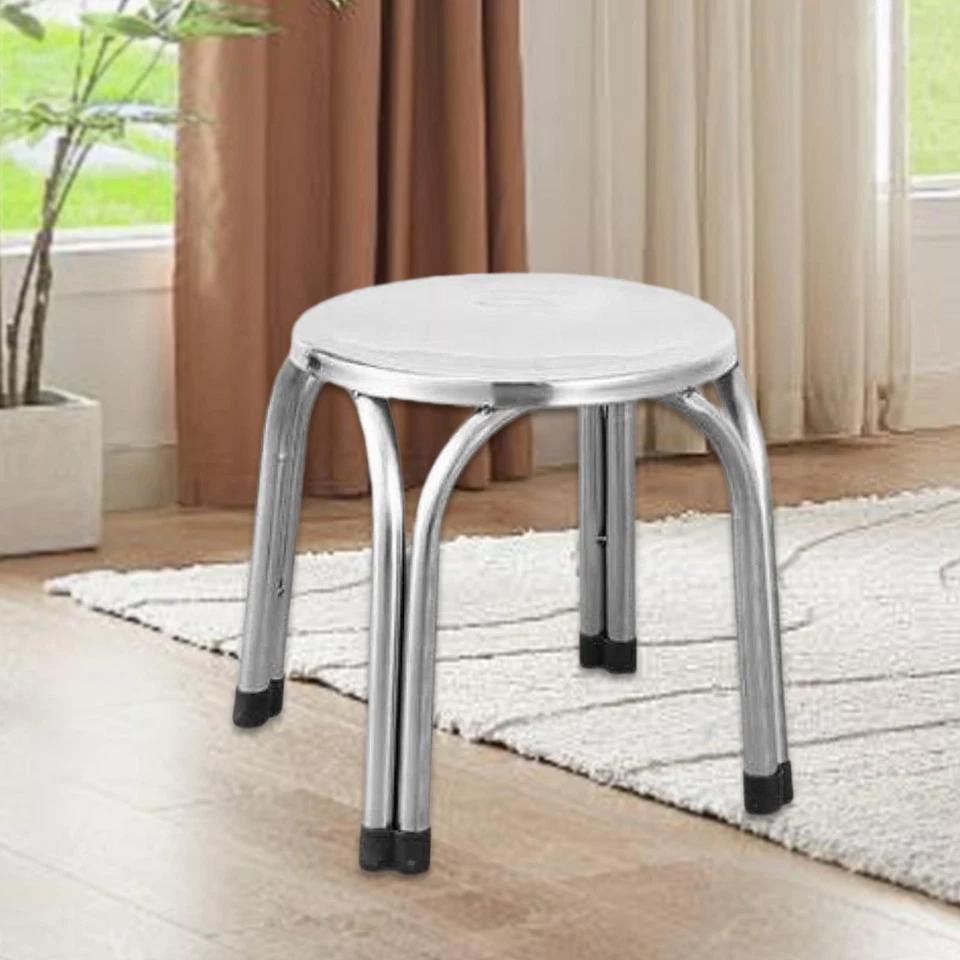 Stacking Stool Stainless Steel Metal Furniture Stools Metal Stool Multipurpose - Image 1 of 1