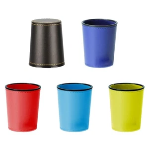 PU Leather Dices Cup Flannel Interior Quiet Shaker Cup for Party,Night Club Game - Picture 1 of 13
