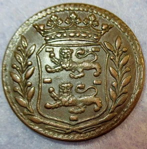 1739 New York Penny Colonial Copper Cent West Frisia Mint Certificate Authentici - Picture 1 of 4