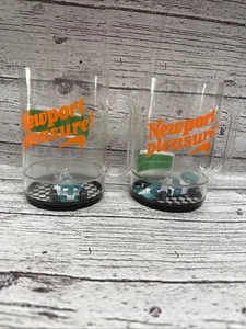Lot of 2 Vintage Tobacco Collectible - NEWPORT Pleasure- Cup wRacing Car inside - Picture 1 of 4