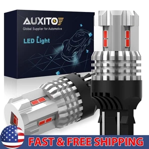 7443 7444 LED Red Rear Signal Turn Tail Brake Light Anti Hyper Flash 2/10x - Picture 1 of 21