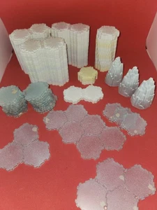 Heroscape Tundra Terrain  Glacier Ice Snow... 72 Pieces - Picture 1 of 4