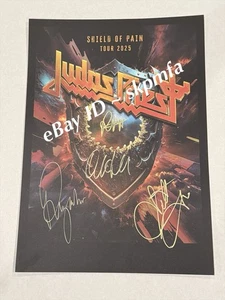 JUDAS PRIEST Poster SIGNED Co Springs 2025 Tour 💯 OFFICIAL MERCH Rob Halford - Picture 1 of 7