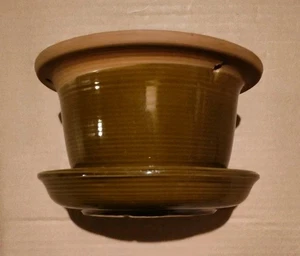 Vintage McCoy USA 0761 Hanging Planter W/ Saucer - Picture 1 of 3