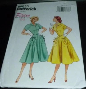 Vestido Pullover Retro Años 50 Ajustado Corpiño Auto Cinturón Disfraz Costura Patrón 6-14 - Imagen 1 de 3