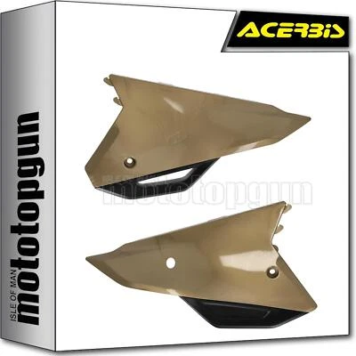 Paneles laterales acerbis dorado negro honda crf 450 rx 2021 21 2022 22 2023 23 2024 24 Foto 1 de 2