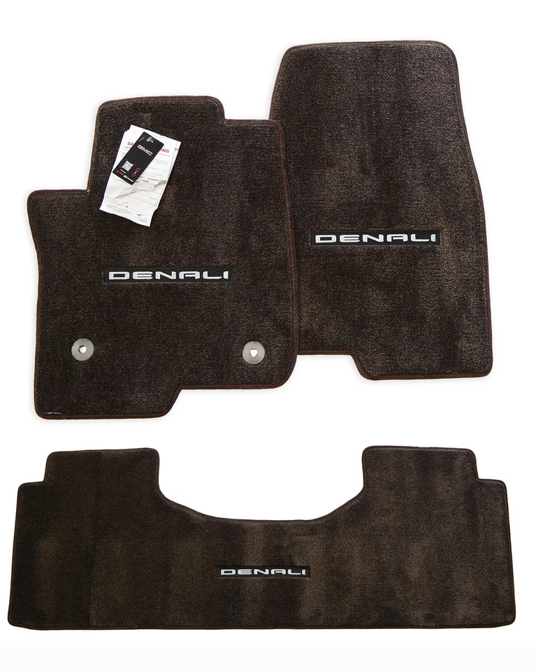 Alfombrillas GMC Sierra Denali doble cabina 1500 bandeja alfombrada marrón cacao 32 oz UpGrade Foto 1 de 4